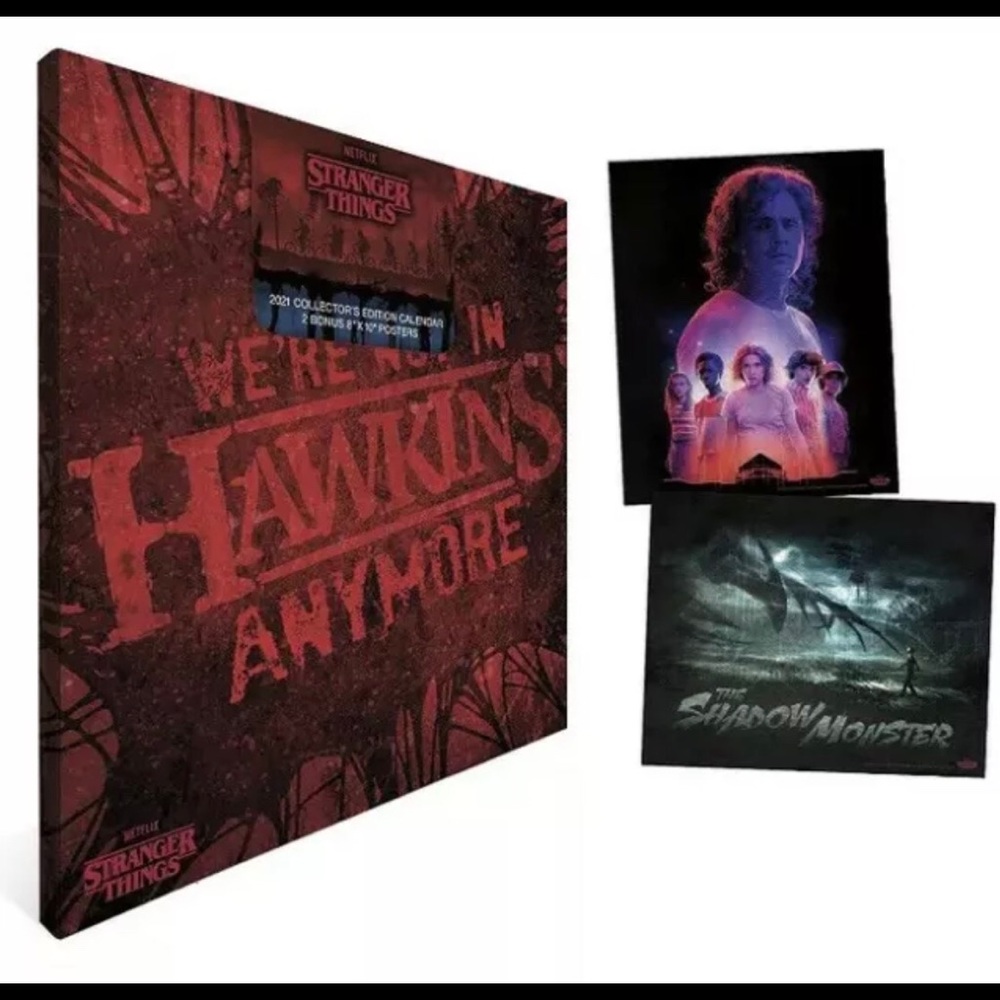 STRANGER THINGS Sealed Calendar 2021 + Posters NEW
